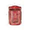 Hello Honey® 15.5" Red Embossed Tin Post Letter Box with Distressed Finish Wall Décor